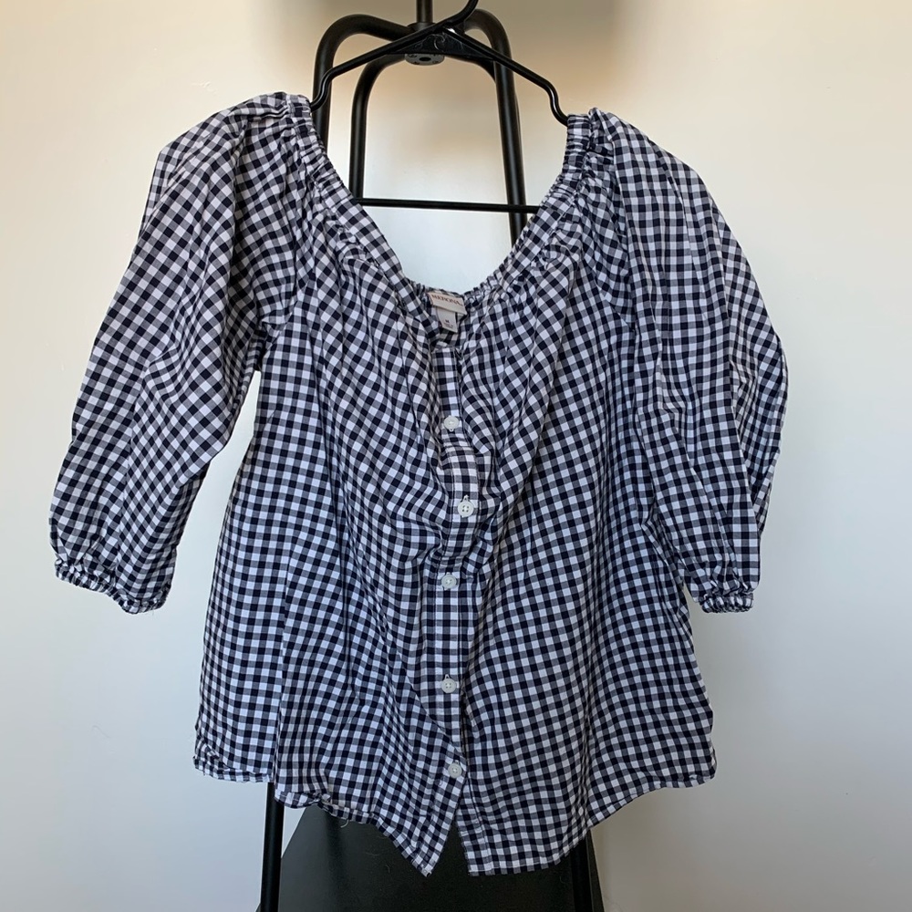 off-the-shoulder blouse